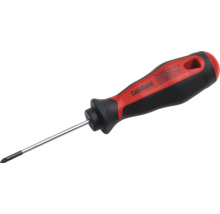 Pattfield kruiskopschroevendraaier met ergonomische zwart-rode handgreep en stalen kling.