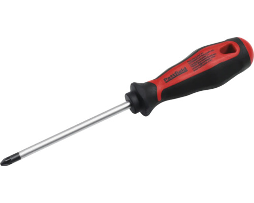 Pattfield kruiskopschroevendraaier met ergonomische handgreep en stalen kling.