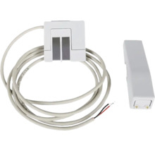 Watersensor met aansluitkabel en behuizing.