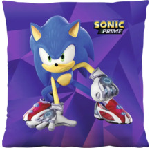 Sierkussen met Sonic the Hedgehog motief en Sonic Prime logo.