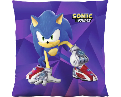 Sierkussen met Sonic the Hedgehog motief en Sonic Prime logo.