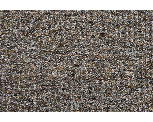 Detailopname van een gemêleerd lussenpool tapijt met een gestructureerd oppervlak.