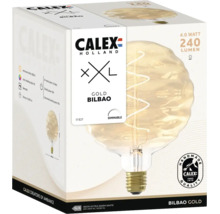 Calex LED-lamp XXL Gold Bilbao, E27 fitting, 4 Watt, 240 Lumen, dimbaar, extra warm wit licht.