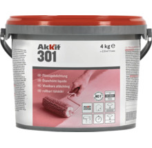 Akkit 301 Vloeibare afdichting 4 kg emmer voor badkamer en douche, zeer emissiearm EC1 Plus gecertificeerd, geschikt voor verwerking met een roller.