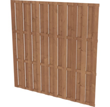 Houten schuttingpaneel met verticale planken voor de tuin.