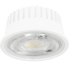 Ronde LED-module met koelribben en gestructureerde lens.