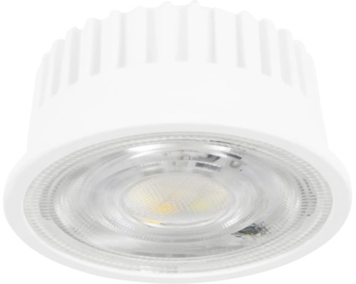 Ronde LED-module met koelribben en gestructureerde lens.