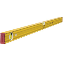 Gele Stabila waterpas 80 AS van aluminium, lengte 100 centimeter, met twee libellen.