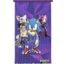 Gordijn Sonic Prime met Sonic, Tails, Rouge en Amy op een paarse achtergrond.