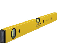 Gele Stabila waterpas Type 70, lengte 60 centimeter, van aluminium met horizontale en verticale libel.