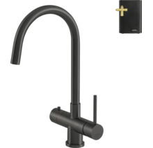 Selsiuz kokendwaterkraan met ronde uitloop in Gun Metal inclusief boiler.