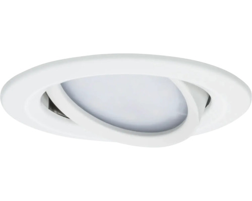Ronde inbouwspot kantelbaar wit