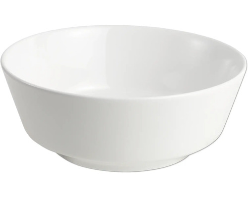 Witte ronde schaal van porselein.