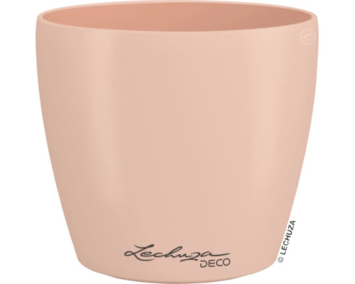 Ronde bloempot van kunststof, Lechuza Logo.