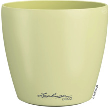 Ronde plantenpot van kunststof in lichtgroen van Lechuza Deco.