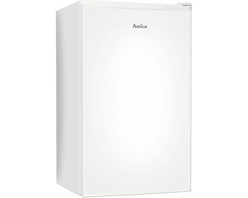 Compacte witte koelkast van Amica.