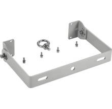 Verstelbare metalen U-beugel inclusief oogbout en montageschroeven voor schijnwerpers.