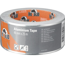 Roxolid aluminiumtape, 48 millimeter bij 25 meter, hittebestendig en geschikt voor binnengebruik.