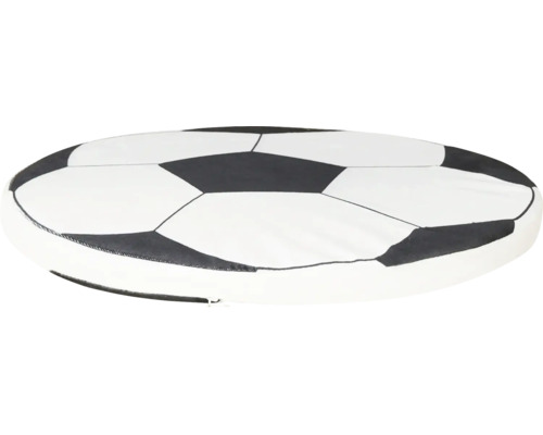 Rond zitkussen in voetbaldesign