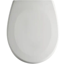 Witte wc-bril met een klassieke ovale vorm.