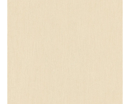 Gestructureerd behang in beige met fijne verticale golvende lijnen.