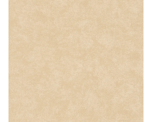 Gestructureerd behang met een fijne oppervlaktetextuur in beige.