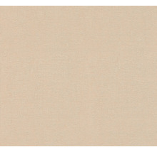 Behang met fijne horizontale structuur in beige.