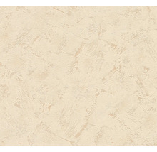Structuurbehang in beige met pleistereffect