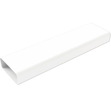 Witte kunststof platte buis voor ventilatiesystemen.