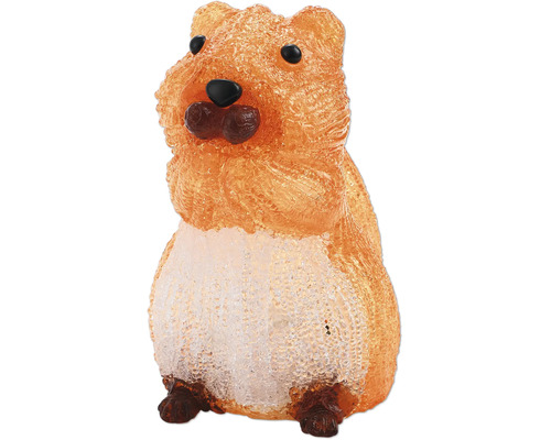 LED-decoratiefiguur eekhoorn van acryl, kerstdecoratie voor binnen en buiten.
