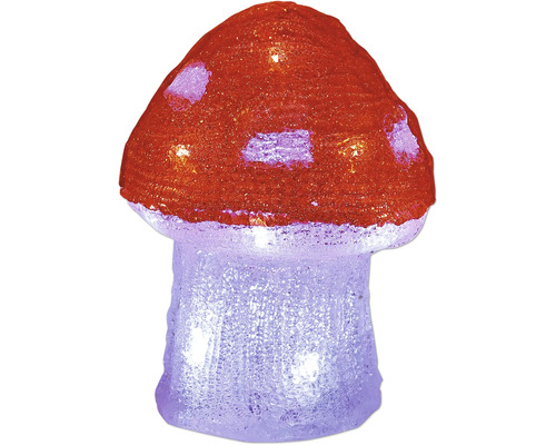 LED-decoratieverlichting paddenstoel van acryl met textuur voor binnen en buiten