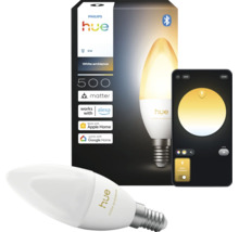 Philips Hue White Ambiance LED-kaarslamp E14, 500 lumen, Bluetooth, Matter, bedienbaar via app.