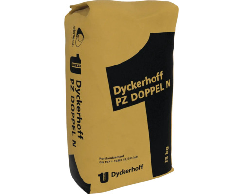 Dyckerhoff Portlandcement PZ DOPPEL N CEM I 42,5 N zak van 25 kilogram.