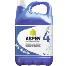 Aspen 4 alkylaatbenzine voor viertaktmotoren in een 5 liter jerrycan