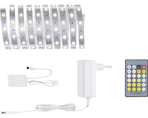 PAULMANN MaxLED 250 LED-strip basisset RGBW 300 cm zilver ongecoat kopen!