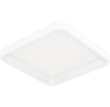 Vierkante witte LED-plafondlamp met afgeronde hoeken.
