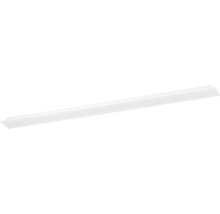 Witte kunststof afdekking voor LED-profielen, lineaire vorm.