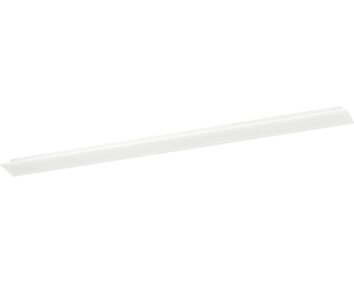 Witte kunststof afdekking voor LED-profielen, lineaire vorm.