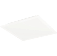 Vierkant LED-paneel voor plafondmontage, vlak ontwerp, wit.