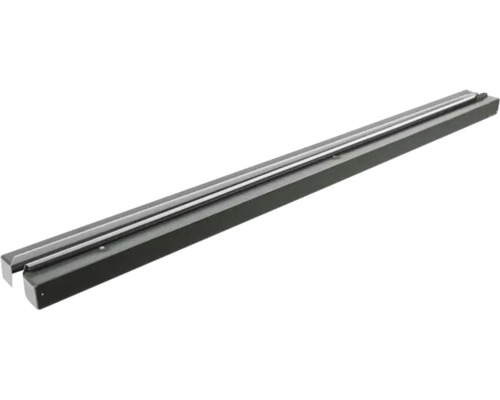 Metalen geleiderail met een ronde binnenrail voor schuifmechanismen.