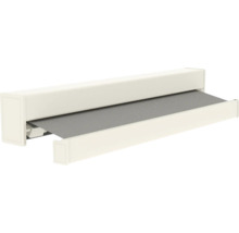 Cassettescherm met uittrekbaar doek voor zonwering.