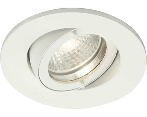 Ronde, kantelbare LED inbouwspot.