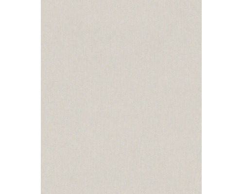 Lichtbeige vliesbehang met fijne structuur en subtiel verticaal patroon.