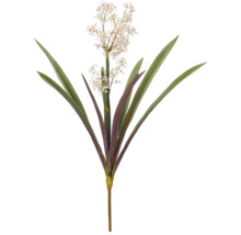 Kunstbloem met bloeiwijze en lange bladeren voor decoratie