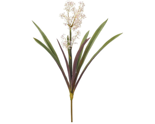 Kunstbloem met bloeiwijze en lange bladeren voor decoratie
