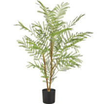 Kunstmatige acacia met fijn geveerd blad in een eenvoudige kunststof pot