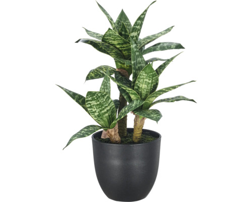 Kunstplant Sansevieria in pot als decoratieve kamerplant voor binnenshuis