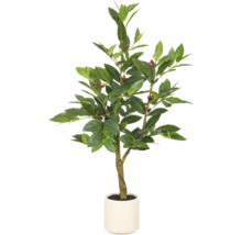 Kunstmatige laurierboom in pot met bessen