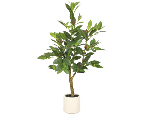Kunstmatige laurierboom in pot met bessen