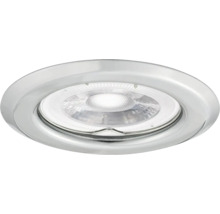 Ronde LED-inbouwspot van metaal voor plafondmontage.